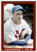 Johnny Peacock - 1937-44 Boston Red Sox - choose a size & style