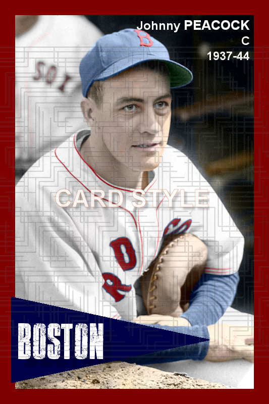 Johnny Peacock - 1937-44 Boston Red Sox - choose a size & style