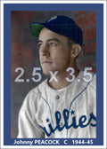 Johnny Peacock - 1944-45 Philadelphia Phillies - choose a size & style
