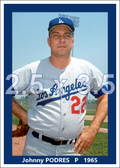 Johnny Podres - 1965 Los Angeles Dodgers - choose a size & style