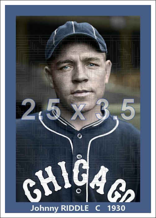 Johnny Riddle - 1930 Chicago White Sox - choose a size & style