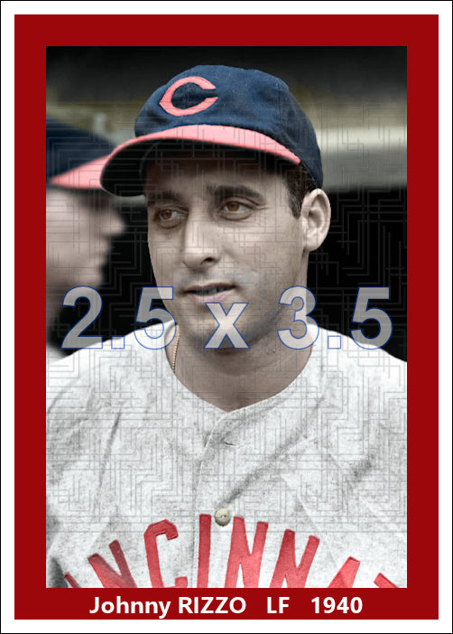 Johnny Rizzo - 1940 Cincinnati Reds - choose a size & style