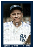 Johnny Schulte - 1936 New York Yankees - choose a size & style