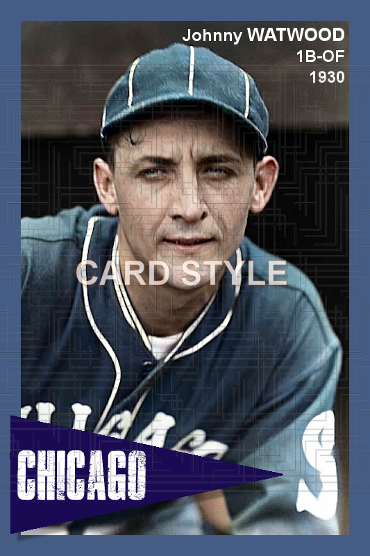 Johnny Watwood - 1930 Chicago White Sox - choose a size & style