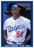 Jolbert Cabrera - 2002 Los Angeles Dodgers - choose a size & style