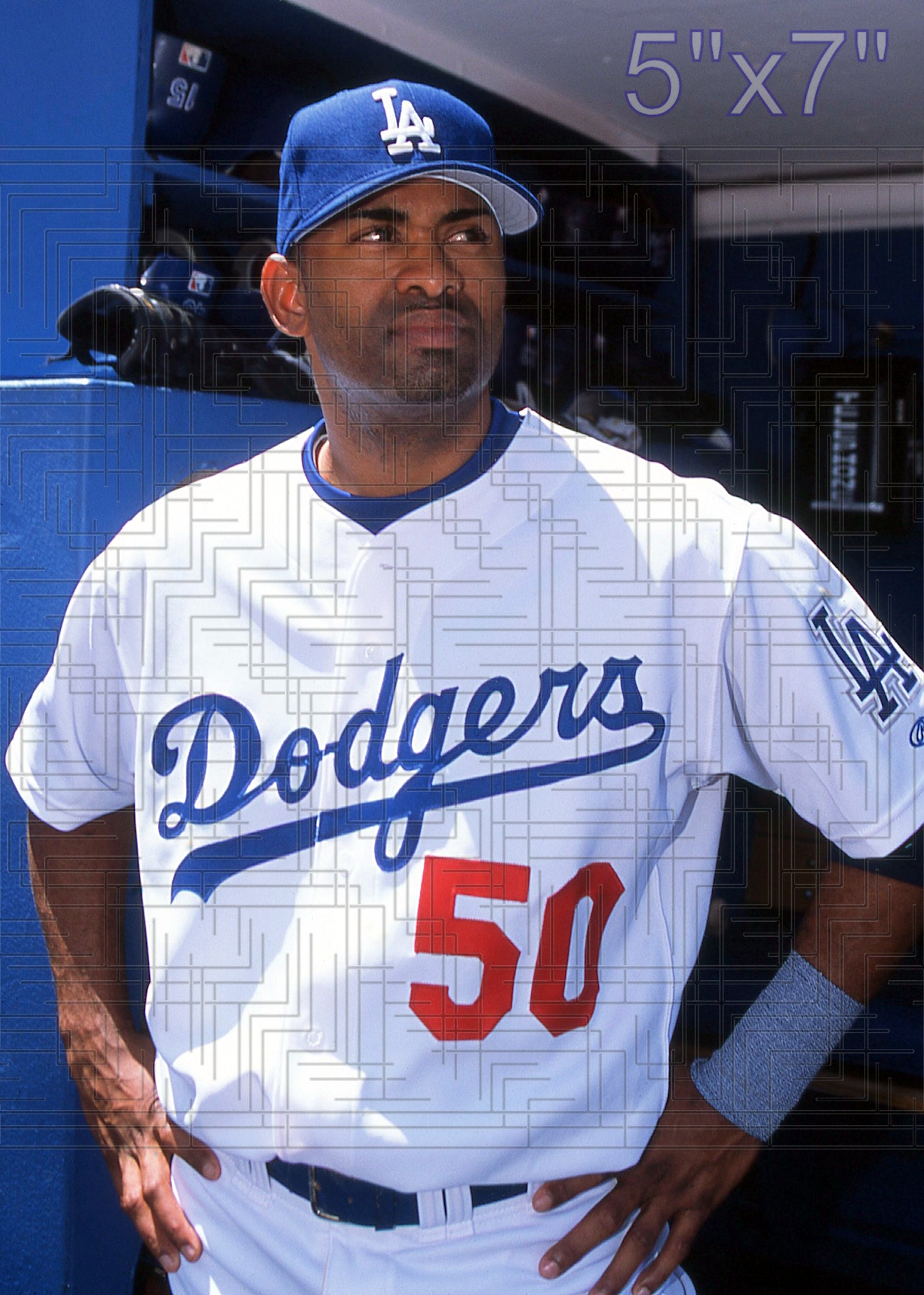 Jolbert Cabrera - 2002 Los Angeles Dodgers - choose a size & style