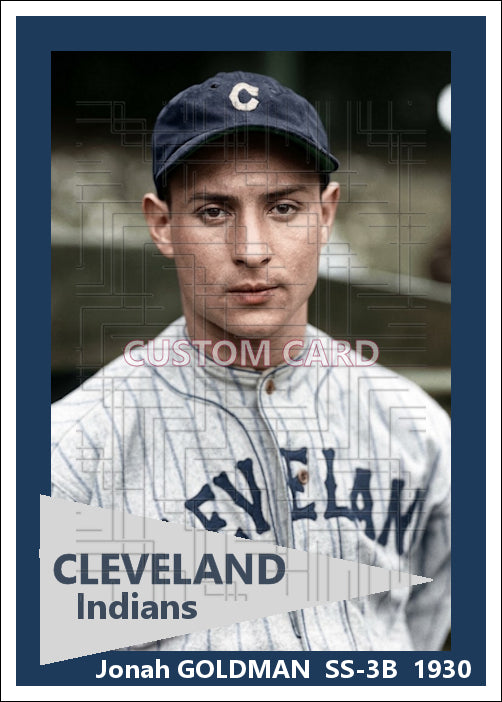 Jonah Goldman - 1930 Cleveland Indians - choose a size & style