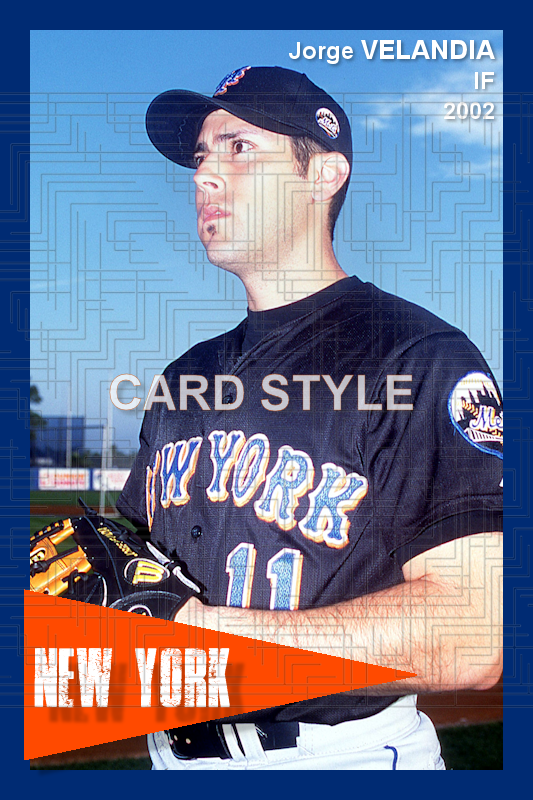 Jorge Velandia - 2002 New York Mets - choose a size & style