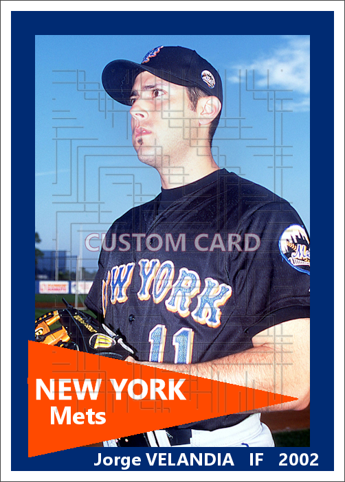 Jorge Velandia - 2002 New York Mets - choose a size & style