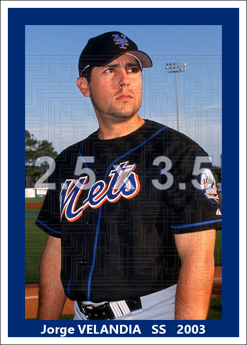 Jorge Velandia - 2003 New York Mets - choose a size & style