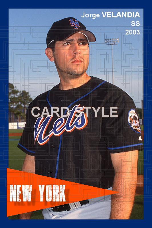 Jorge Velandia - 2003 New York Mets - choose a size & style
