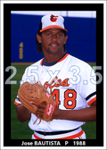 Jose Bautista - 1988 Baltimore Orioles - choose a size & style