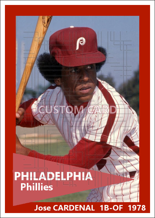 Jose Cardenal - 1978 Philadelphia Phillies - choose a size & style
