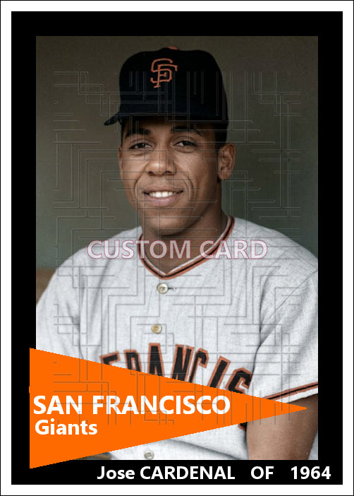 Jose Cardenal - 1964 San Francisco Giants - choose a size & style