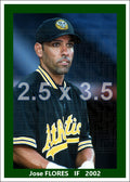Jose Flores - 2002 Oakland Athletics - pose A - choose a size & style