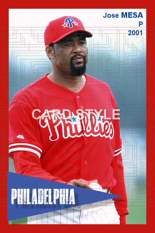 Jose Mesa - 2001 Philadelphia Phillies - choose a size & style