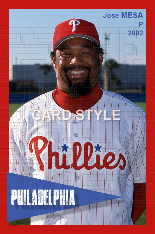 Jose Mesa - 2002 Philadelphia Phillies - choose a size & style