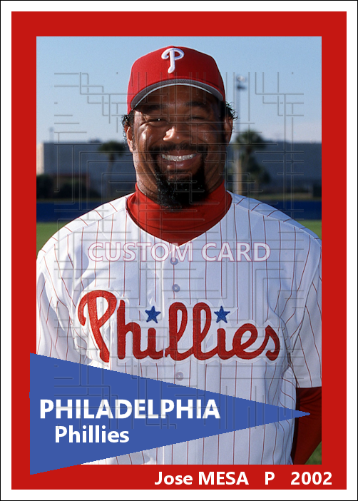 Jose Mesa - 2002 Philadelphia Phillies - choose a size & style