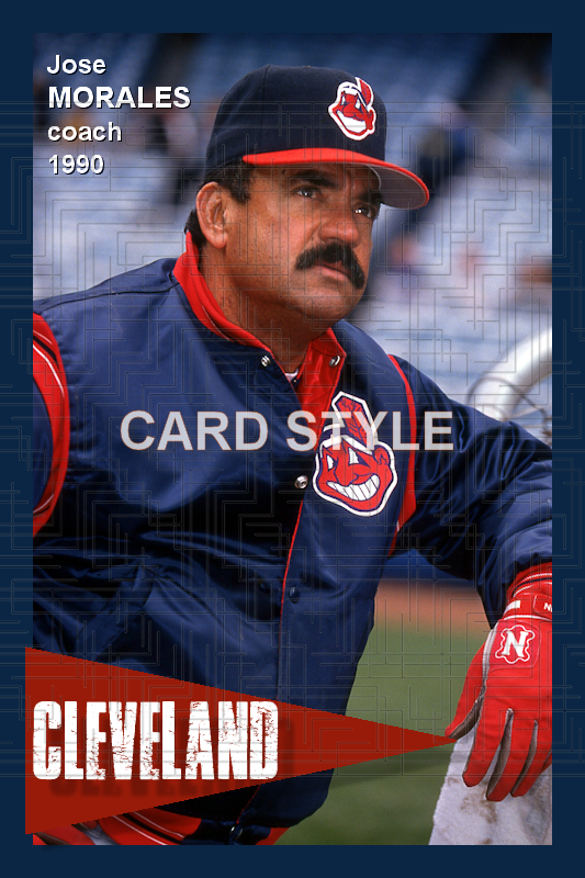 Jose Morales - 1990 Cleveland Indians - choose a size & style