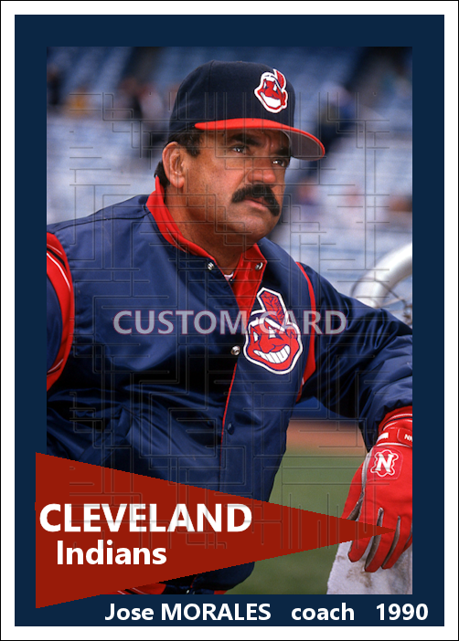 Jose Morales - 1990 Cleveland Indians - choose a size & style