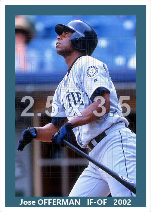 Jose Offerman - 2002 Seattle Mariners - choose a size & style