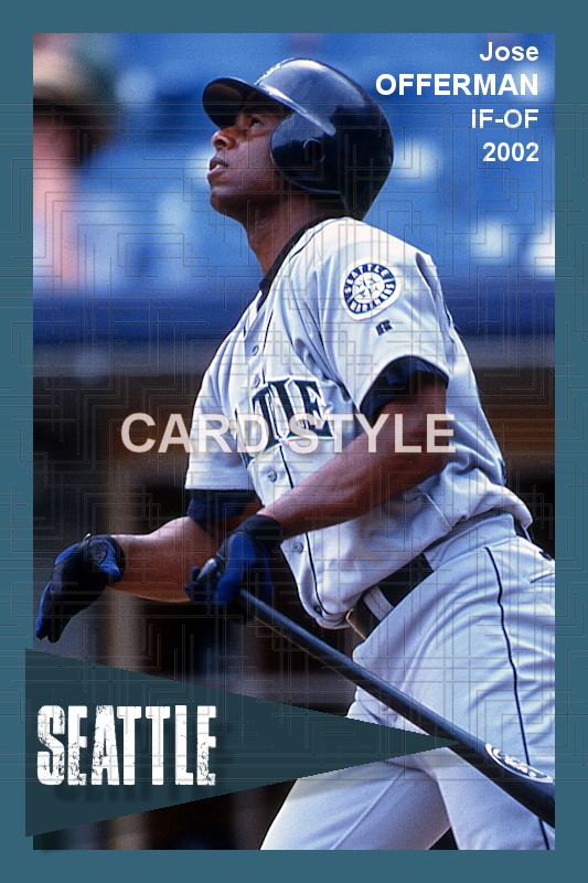 Jose Offerman - 2002 Seattle Mariners - choose a size & style