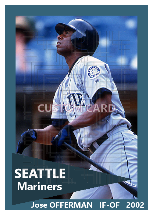 Jose Offerman - 2002 Seattle Mariners - choose a size & style