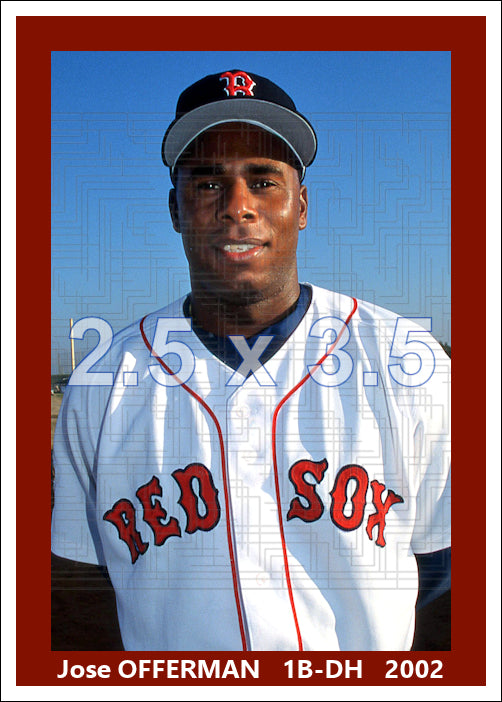 Jose Offerman - 2002 Boston Red Sox - choose a size & style