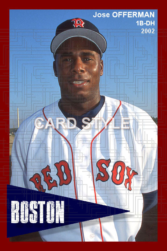 Jose Offerman - 2002 Boston Red Sox - choose a size & style