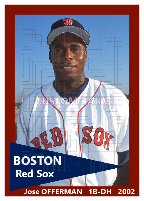 Jose Offerman - 2002 Boston Red Sox - choose a size & style