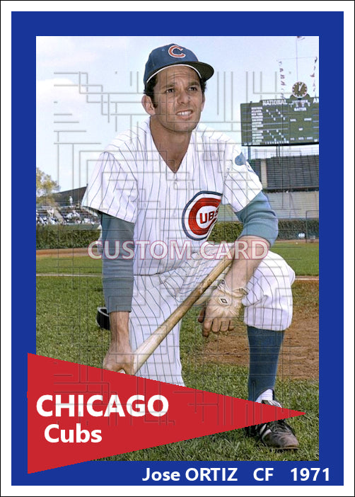 Jose Ortiz - 1971 Chicago Cubs - choose a size & style
