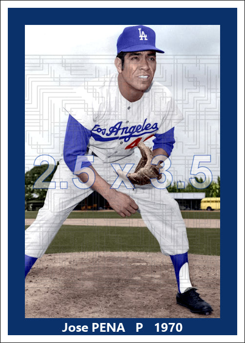 Jose Pena - 1970 Los Angeles Dodgers - choose a size & style