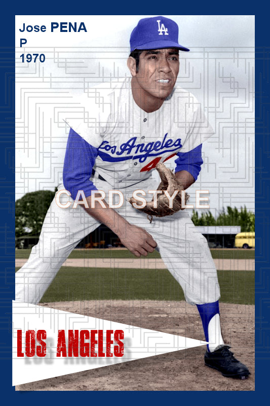 Jose Pena - 1970 Los Angeles Dodgers - choose a size & style