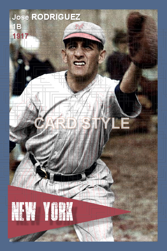 Jose Rodriguez - 1917 New York Giants - choose a size & style