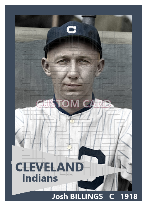 Josh Billings - 1918 Cleveland Indians - choose a size & style