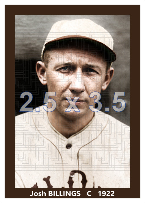 Josh Billings - 1922 St. Louis Browns - choose a size & style