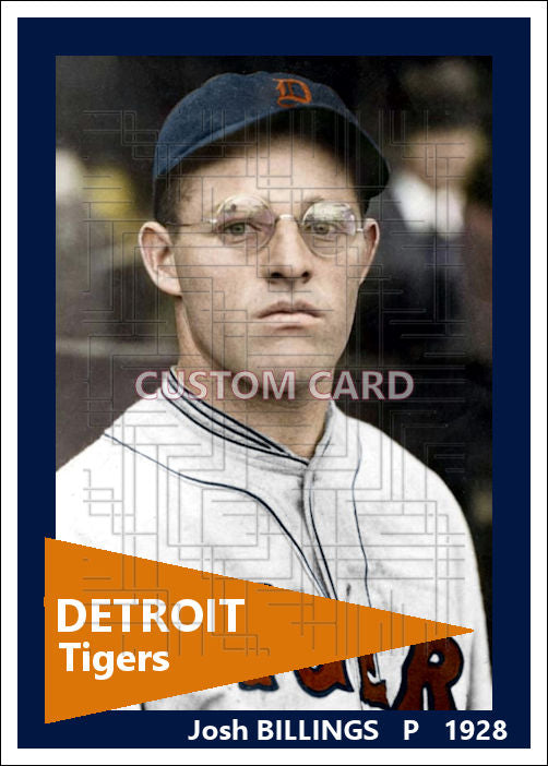 Josh Billings - 1928 Detroit Tigers - choose a size & style