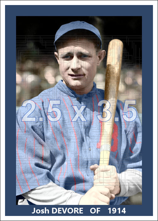 Josh Devore - 1914 Boston Braves - choose a size & style