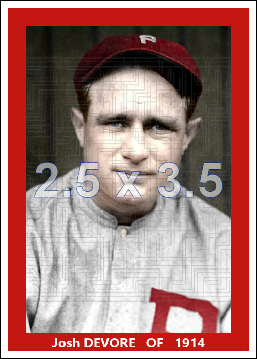 Josh Devore - 1914 Philadelphia Phillies - choose a size & style