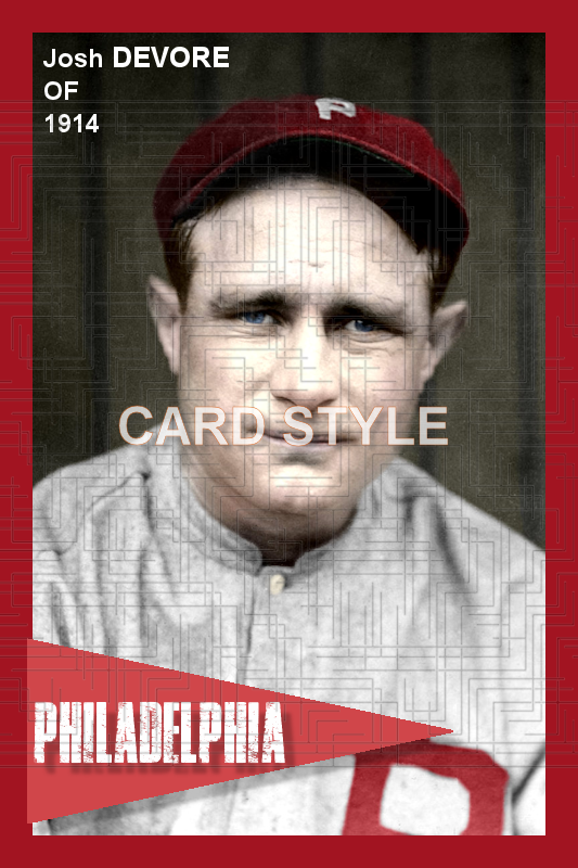 Josh Devore - 1914 Philadelphia Phillies - choose a size & style