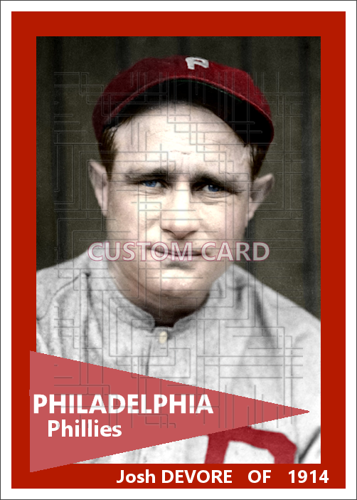 Josh Devore - 1914 Philadelphia Phillies - choose a size & style