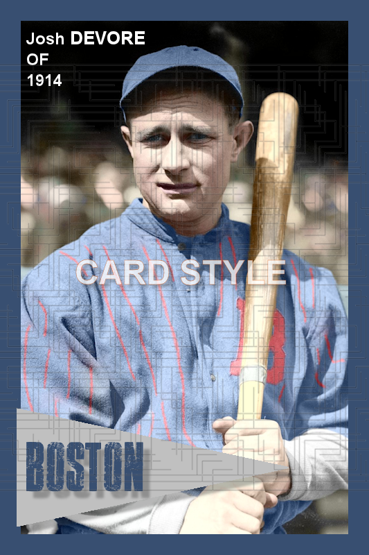 Josh Devore - 1914 Boston Braves - choose a size & style