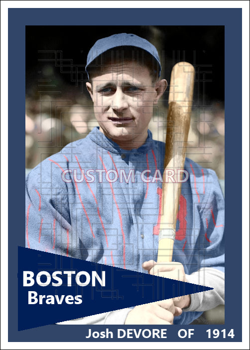 Josh Devore - 1914 Boston Braves - choose a size & style