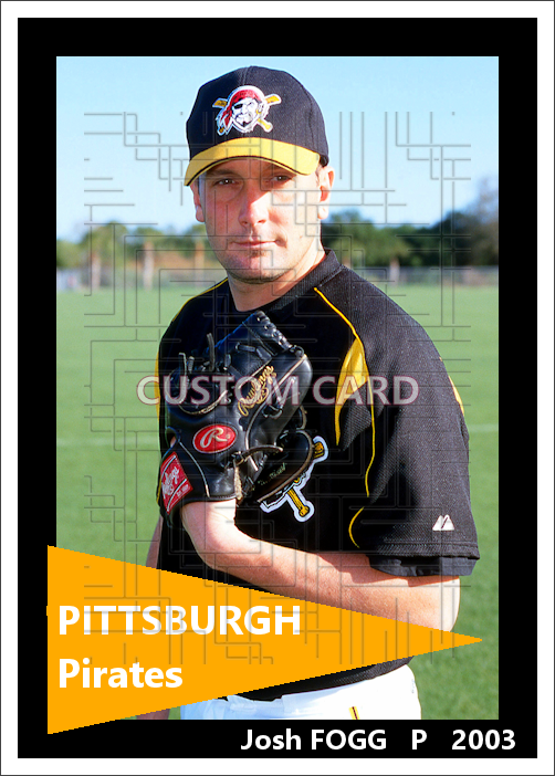 Josh Fogg - 2003 Pittsburgh Pirates - choose a size & style