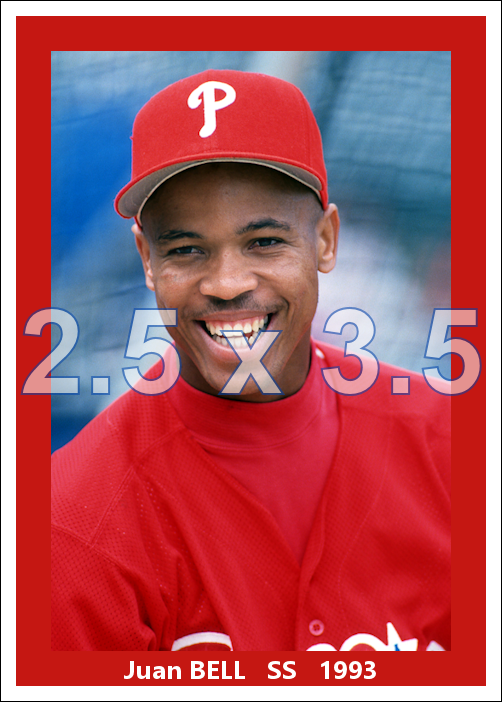 Juan Bell - 1993 Philadelphia Phillies - choose a size & style
