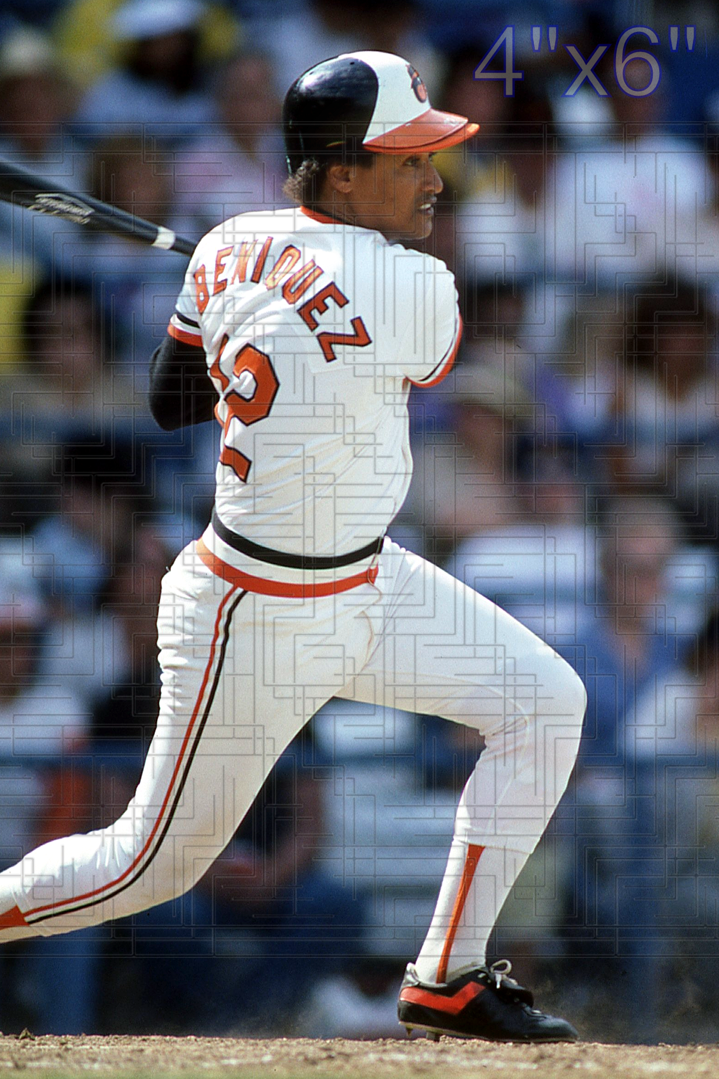 Juan Beniquez - 1986 Baltimore Orioles - choose a size & style