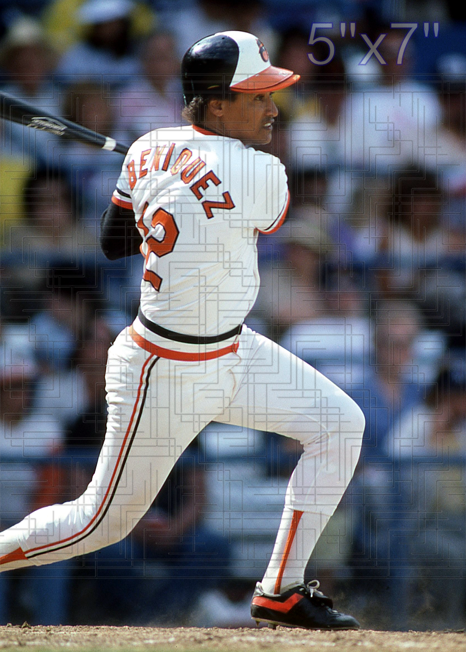 Juan Beniquez - 1986 Baltimore Orioles - choose a size & style