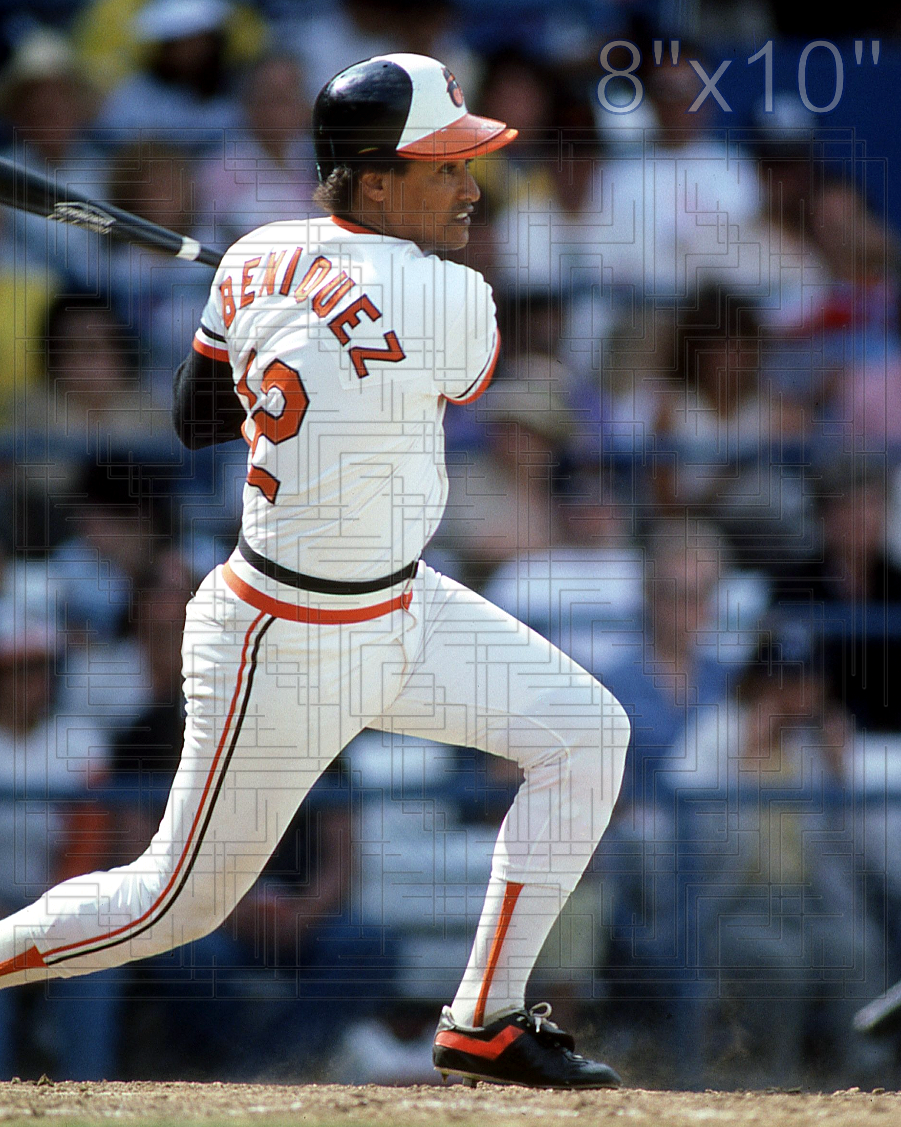 Juan Beniquez - 1986 Baltimore Orioles - choose a size & style