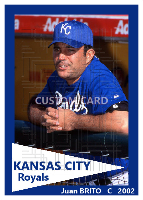 Juan Brito - 2002 Kansas City Royals - choose a size & style