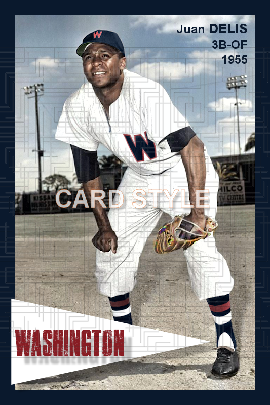 Juan Delis - 1955 Washington Senators - choose a size & style